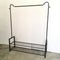 Metal Clothing Rack Floor Standing Single Rod Hanger, Bedroom Living Room Furniture