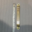 Arc Shape Hexagonal Pattern Metal Silver Tone Door/Cupboard Pull