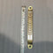 Arc Shape Hexagonal Pattern Metal Silver Tone Door/Cupboard Pull