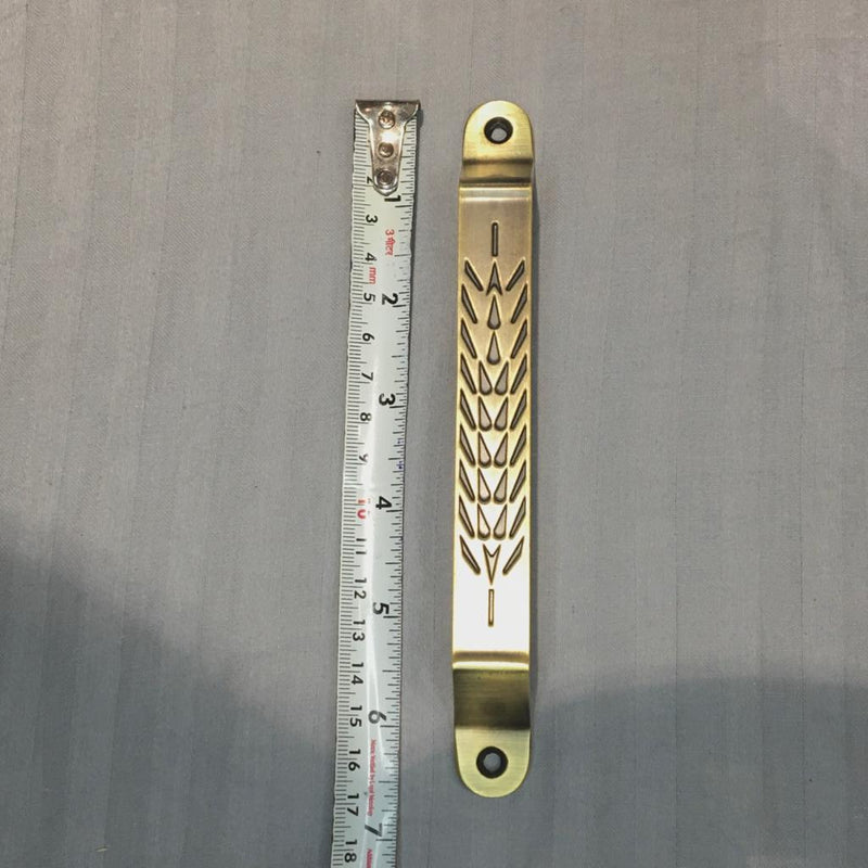 Arc Shape Hexagonal Pattern Metal Silver Tone Door/Cupboard Pull