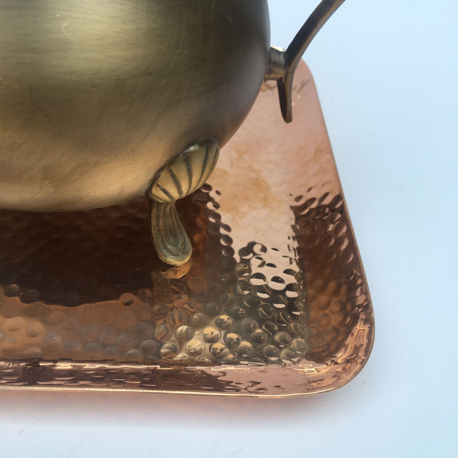 Decorative Copper Hammered Platters MK - 1 PC