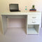 White Computer Desk Home/Office Storage Utility Table By Miza