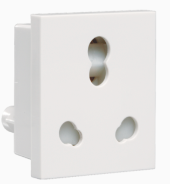 Havells Crabtree Athena 6 A/16 A 3 Pin  Shuttered Sockets 1-Pc