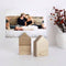 Wood Photo Stands/Place Card Holder/Little Wood House Desk Accessory Set Of 2 By Miza