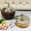 Casserole With Chapati Box Stainless Steel With Steel Bowl Inside SPECIAL COMBO OFFER