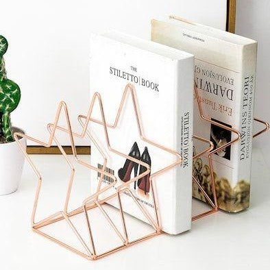 Star Shaped Decorative Metal Desktop Book File Magazine Holder 1pc By Fita