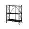 Carbon Steel Kitchen Shelf Floor-standing Multi-Layer Foldable Kitchen Rack Organiser & Multifunctional storage Holder - peelOrange.com