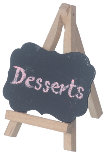 Wooden Chalk Board Tabletop Menu Sign Display Stand For Cafes Bars/Restaurant By MK