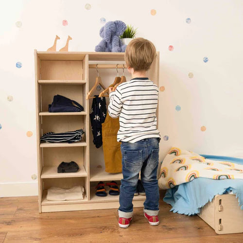 Little Montessori Wardrobe For Kids Furniture ( With Complementary Coaster ) By Miza