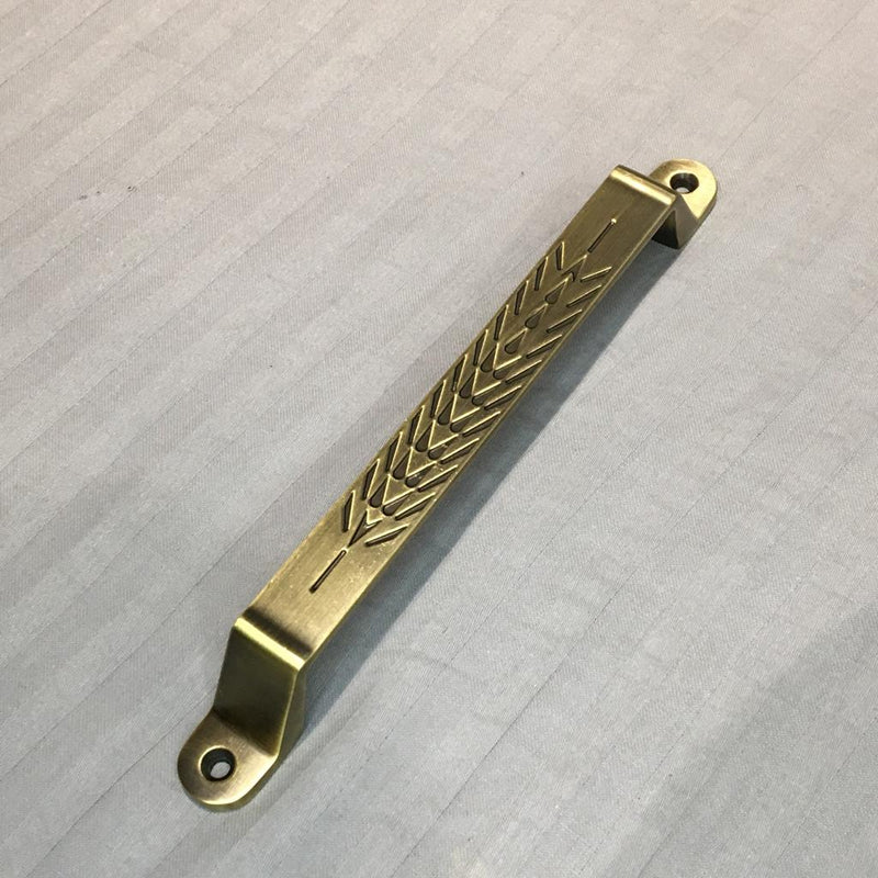 Arc Shape Hexagonal Pattern Metal Silver Tone Door/Cupboard Pull