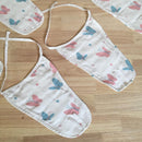 3-6 Months Multicolor Muslin Nappy Pack Of 5 Baby Cloth Diapers Langot Washable Reusable