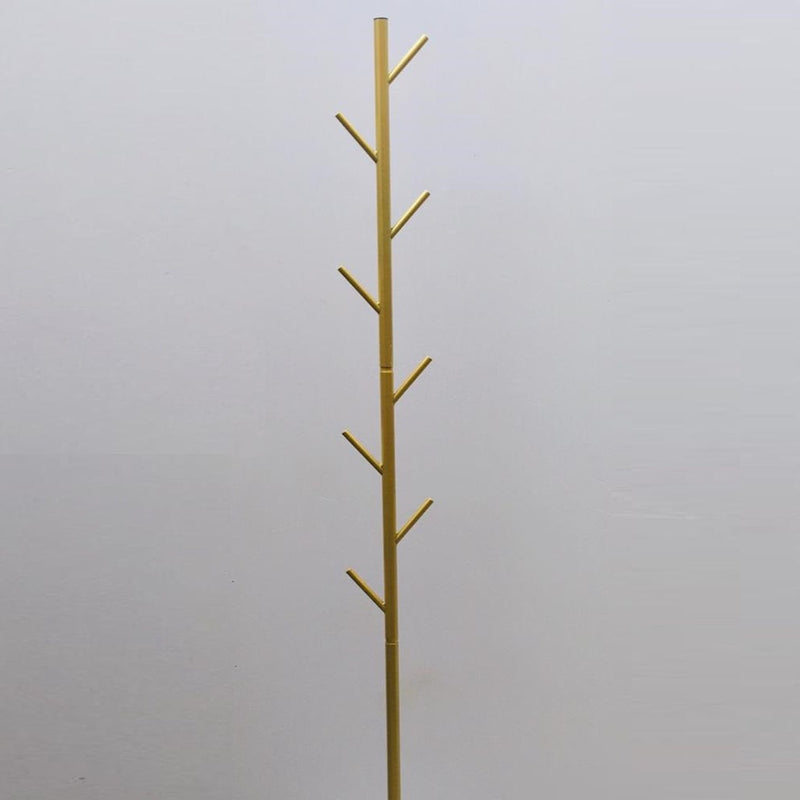 Nordic Style Tree Shaped Coat Stand With Wooden Base With 8 Hangers
