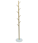 Nordic Style Tree Shaped Coat Stand With Wooden Base With 8 Hangers
