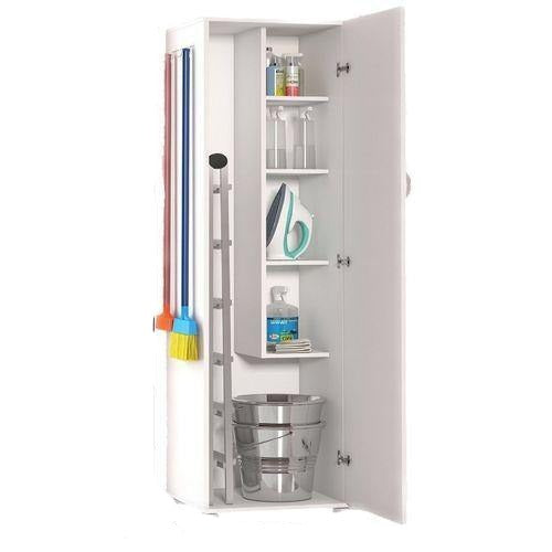 PVC Floor Standing Laundry & Storage Cabinet – Waterproof, 24x16x60 Inches