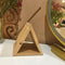 Stylish Triangular Wooden Book Holder For Study Table/Office Table ( With Complementary Coaster ) By Miza