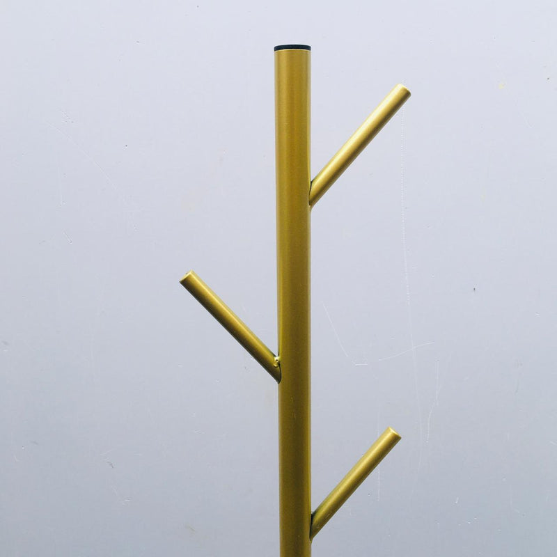 Nordic Style Tree Shaped Coat Stand With Wooden Base With 8 Hangers