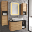 Class Wall Hanging Washbasin Vanity & Cabinet ( Set Of 3 ) By TGF