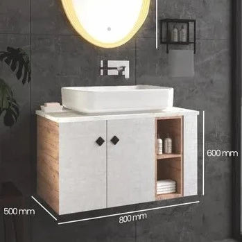 Cleeper & Vega Large Space Bathroom Storage Vanity By TGF