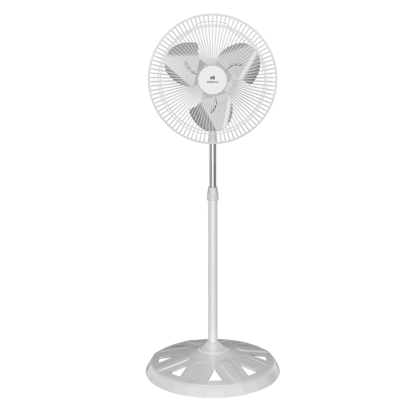 Havells Mini High Speed Pedestal High Speed 250 mm Fan (White) - 1 PC