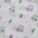 Owl Random Printed Muslin Swaddle Blanket For Baby By MM - 1 Pc