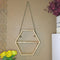 Geometric/Hexagonal Handmade Shelf ( With Complementary Coaster ) By Miza
