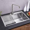 Nirali Rolling Mat For Kitchen Sink in Stainless Steel 304 Grade Silicone Support - peelOrange.com