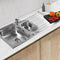 Nirali Fabulous Stainless Steel Single Bowl Kitchen Sink in 304 Grade With Veg Bowl + PVC Plumbing Connector - peelOrange.com