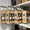 Sliding Kitchen Wooden Spice/Condiment Rack One Slide With 28 Bottles By Miza