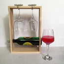 Personalised Wine/Bear Bottle Caddy And Glass Holder ( With Complementary Coaster ) By Miza