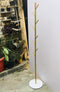 Nordic Style Tree Shaped Coat Stand With Wooden Base With 8 Hangers