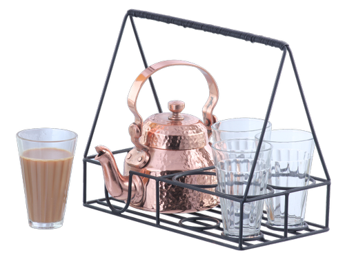 Desi Tea Set with Kettle & Glasses MK