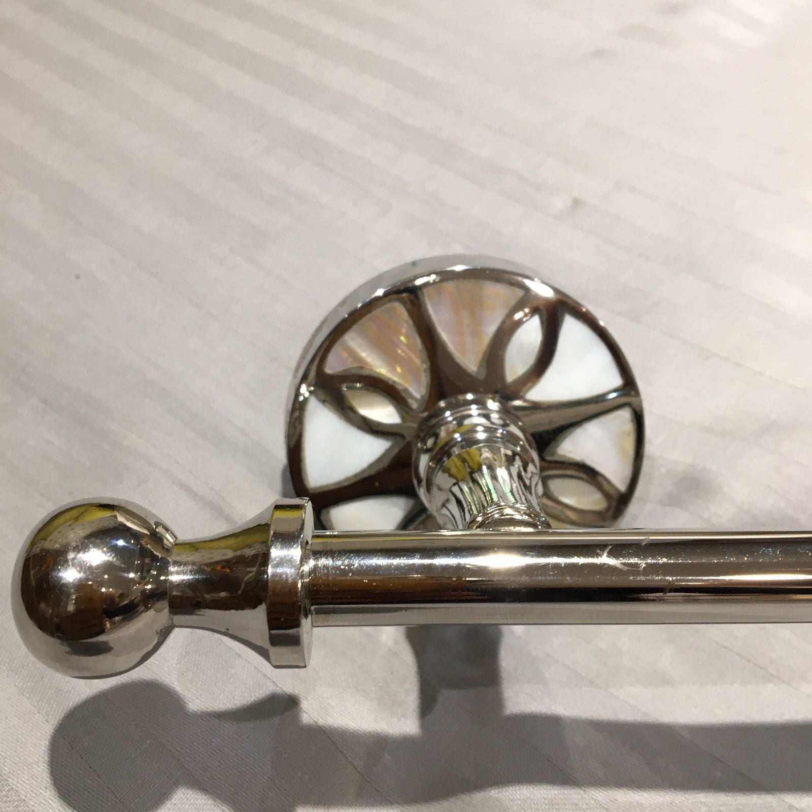 Gold/Silver Plated Brass Towel Holder For Bathroom Accessories (With Screw)