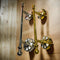 Gold/Silver Plated Brass Towel Holder For Bathroom Accessories (With Screw)