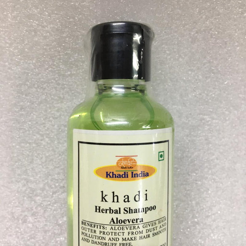 Khadi India Pack of 2 Herbal Aloe Vera Hair Shampoo 210ml