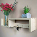 MDF Wall Mounted Key Hooks Shelf By Miza
