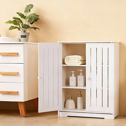 Bathroom PVC Freestanding Storage Unit Cabinet By Glitzz - peelOrange.com