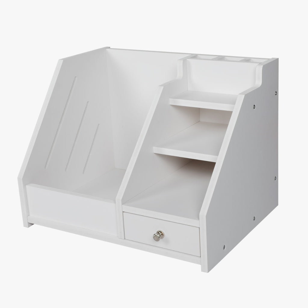 Multi Use Desktop Stationery Organizer Box with Drawer Rack By Miza