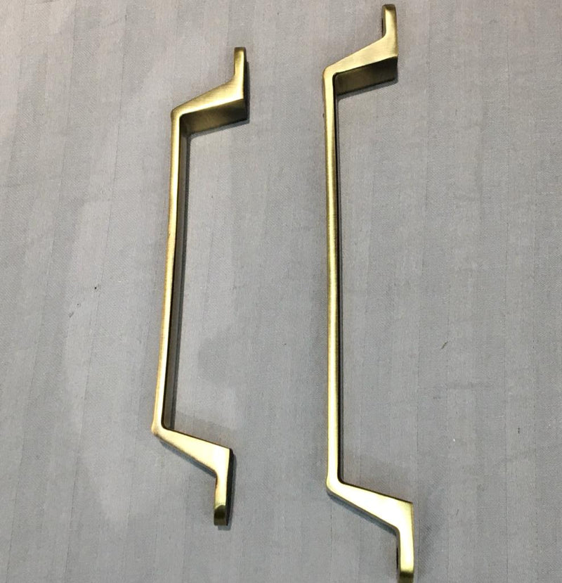 Arc Shape Hexagonal Pattern Metal Silver Tone Door/Cupboard Pull