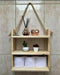 Suspended Shelf With Rope For Home/Office ( With Complementary Coaster ) By Miza.