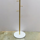 Nordic Style Tree Shaped Coat Stand With Wooden Base With 8 Hangers