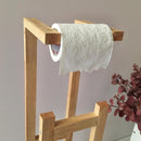 Stylish Wooden Toilet Paper Holder Rack ( With Complementary Coaster ) By Miza