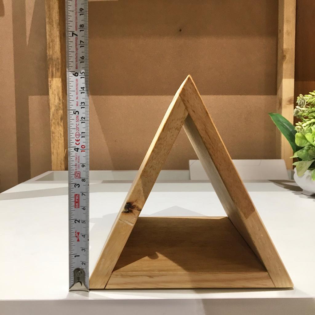 Stylish Triangular Wooden Book Holder For Study Table/Office Table By Miza