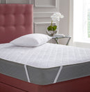 Mattress Protector With 100% Cotton Top Fabric Cover & Water Proof Bottom Shell