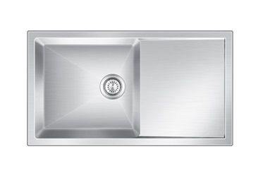 Nirali Eva Premium Quality Kitchen Sink in Stainless Steel 304 Grade + PVC Plumbing Connector - peelOrange.com