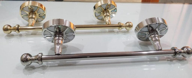 Gold/Silver Plated Brass Towel Holder For Bathroom Accessories (With Screw)