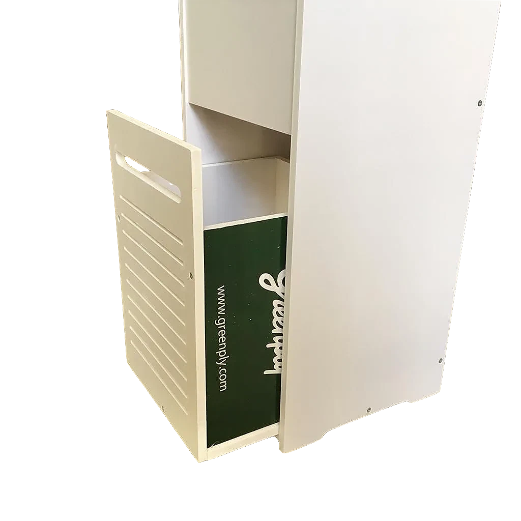 Modern Bathroom 3 FT Furniture PVC Board Bathroom Storage Cabinet with Drawers By Miza