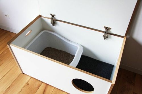 Pet Litter Box Cabinet Cat / Dog House Pet Furniture By Miza