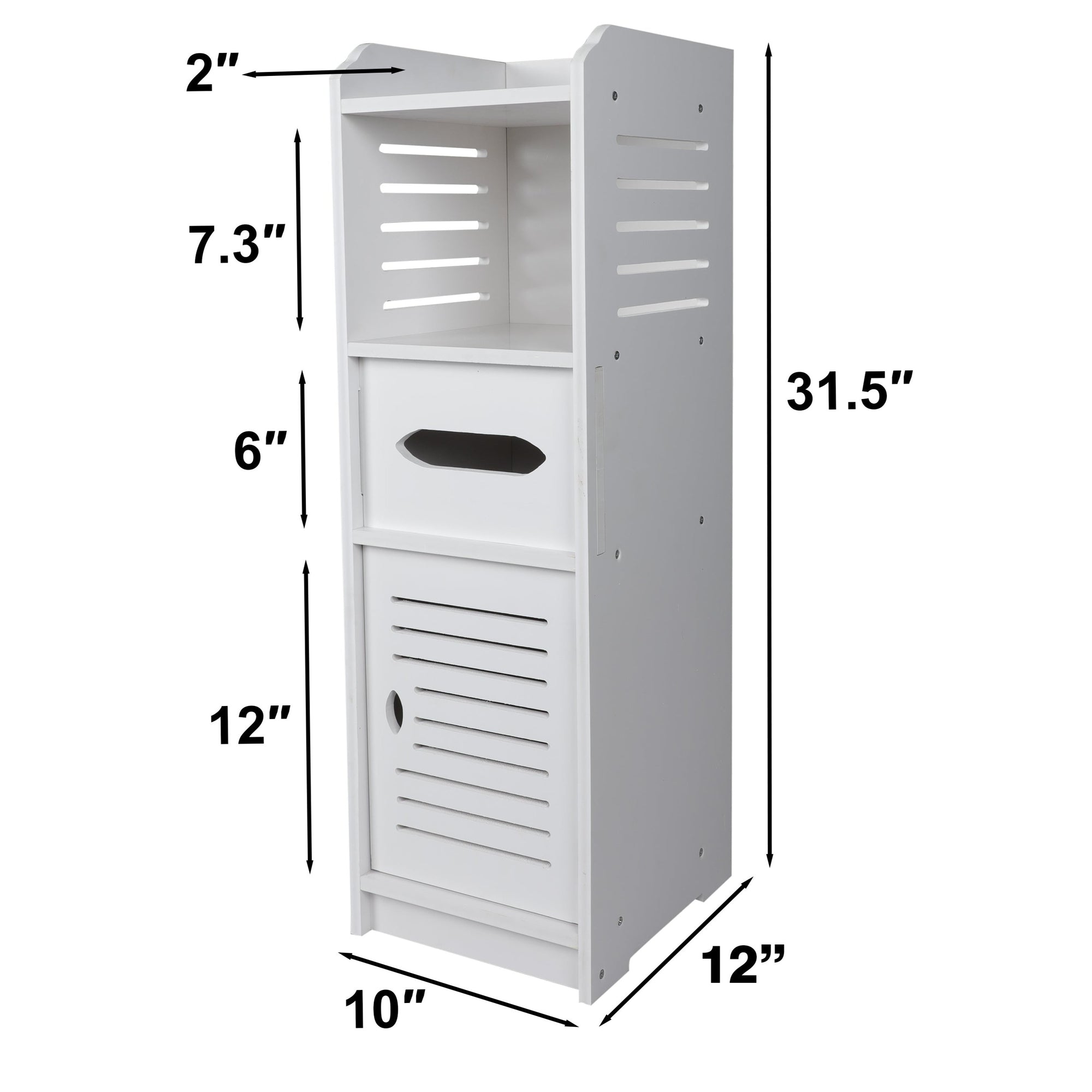 Bathroom side corner floor PVC cabinet