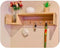 MDF Wall Mounted Key Hooks Shelf By Miza
