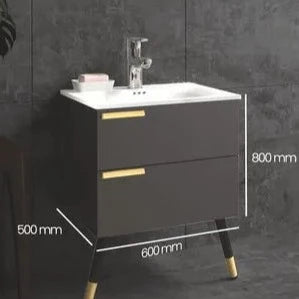 Frame Modern 2 Leg With Wall Mounted Vanity By TGF
